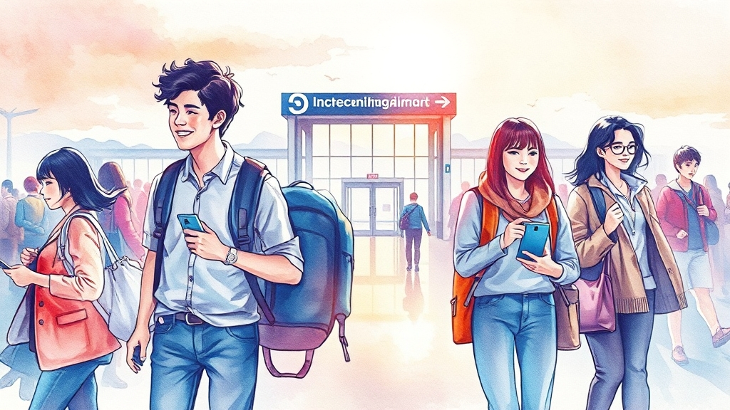 스마트패스: 시간 단축 비법 (watercolor 스타일)