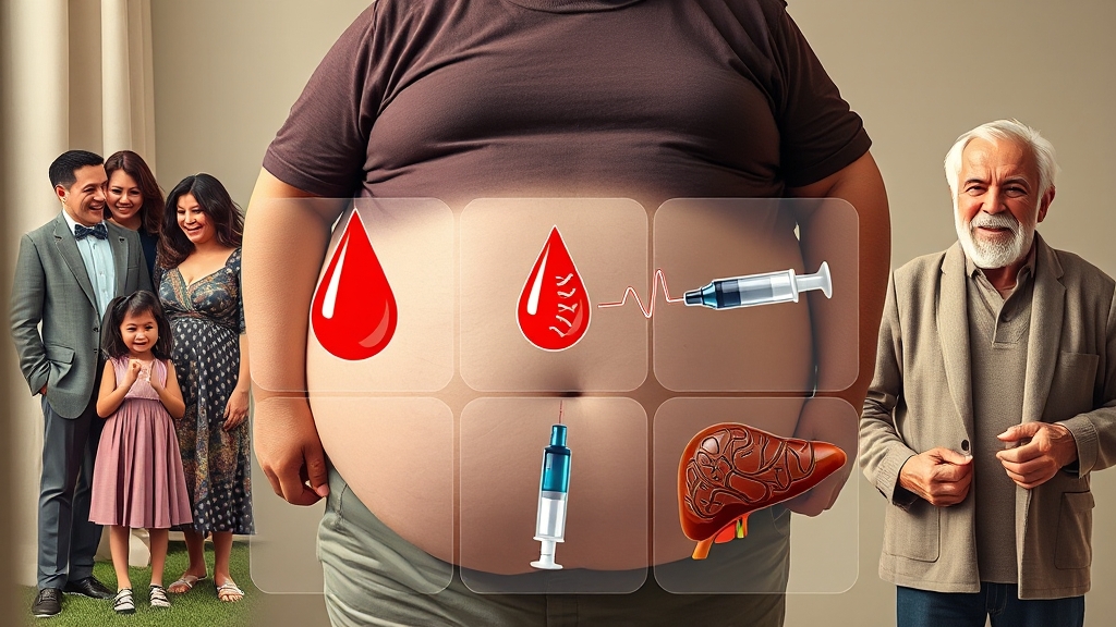 당뇨병 위험 요인: 누가 위험할까요? (realistic 스타일)