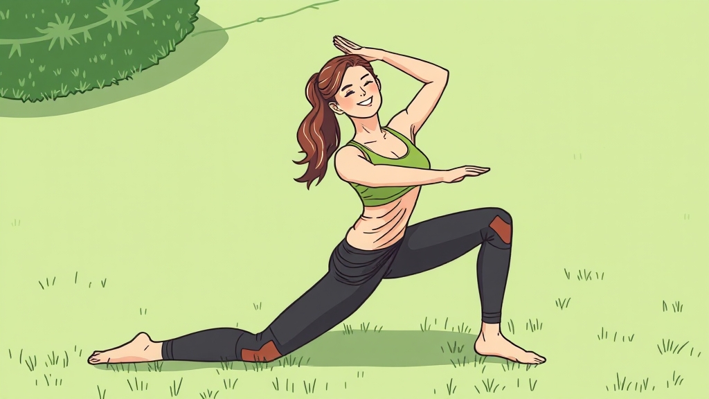 무릎 건강을 위한 생활 습관 (illustration 스타일)