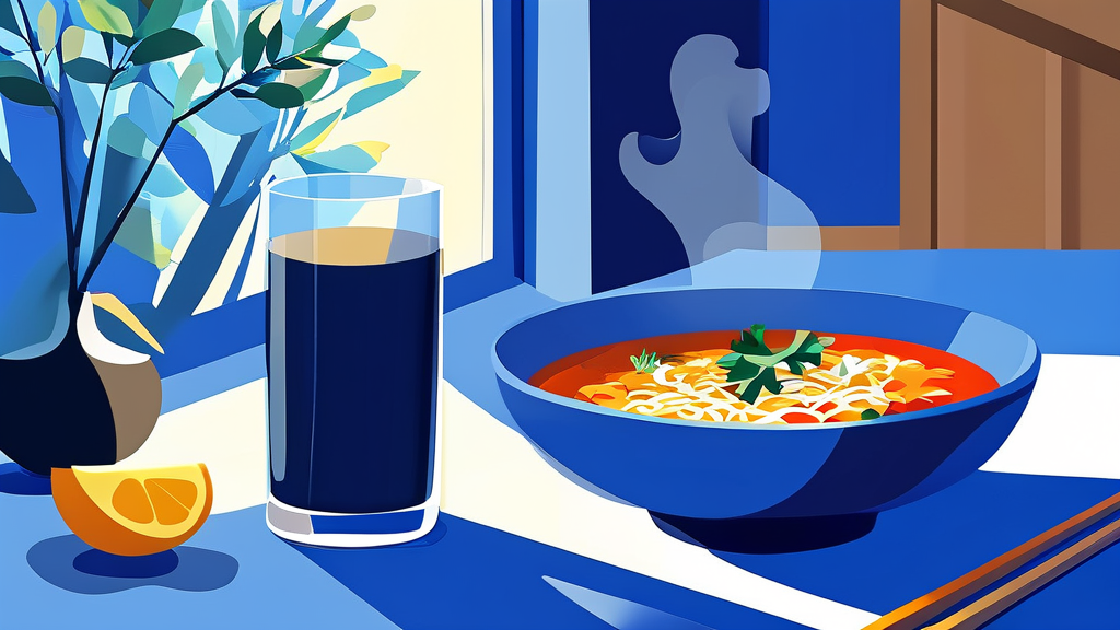 오늘의 주의사항과 행운 포인트 (illustration 스타일)