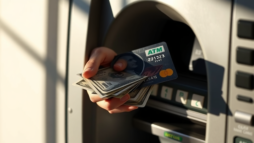 신용카드 현금서비스 이용 시 주의사항 및 숨은 비용 (realistic 스타일)