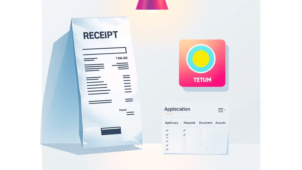 환급 필수 제출 서류 (illustration 스타일)