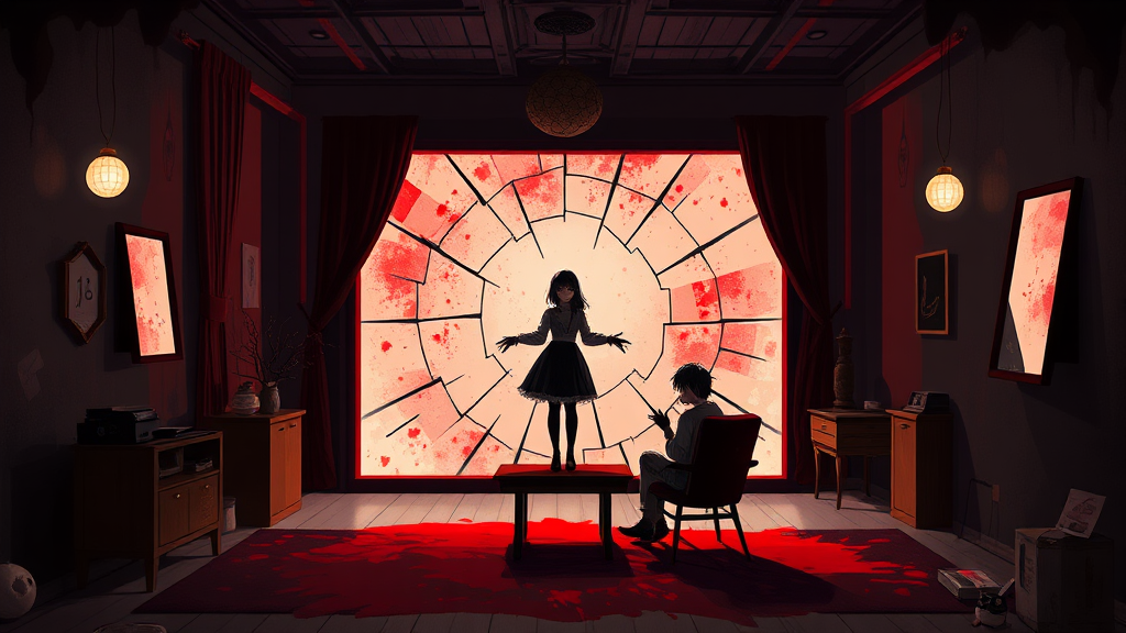 아이돌 연습생 로미 투신 사건 (illustration 스타일)