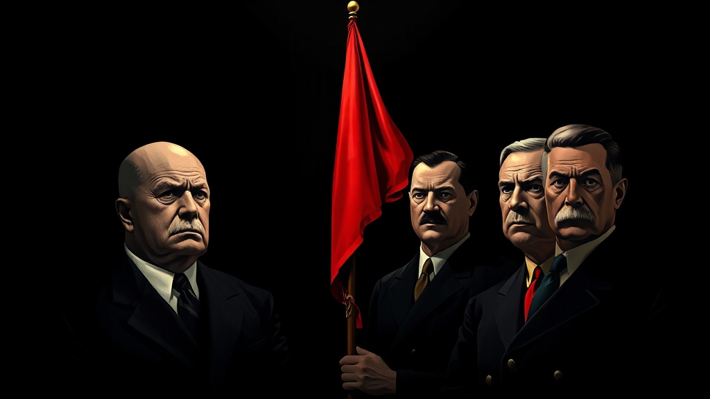 파시스트 지도자, 누가 있을까? (illustration 스타일)