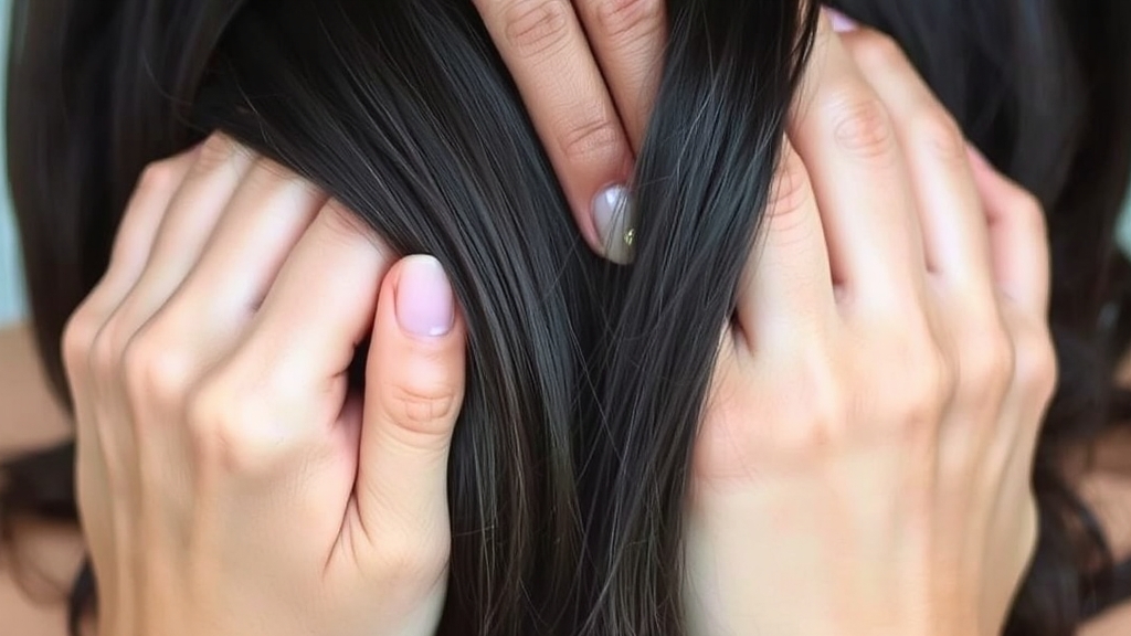 흰머리 예방 및 관리 방법 (watercolor 스타일)