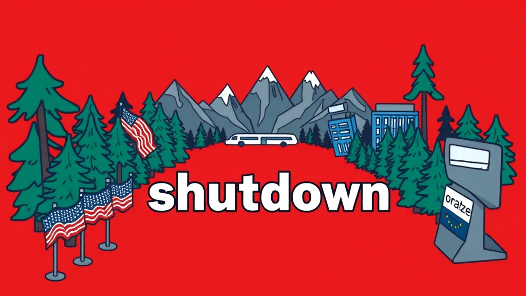 미국 셧다운, 무엇을 의미할까요? (cartoon 스타일)