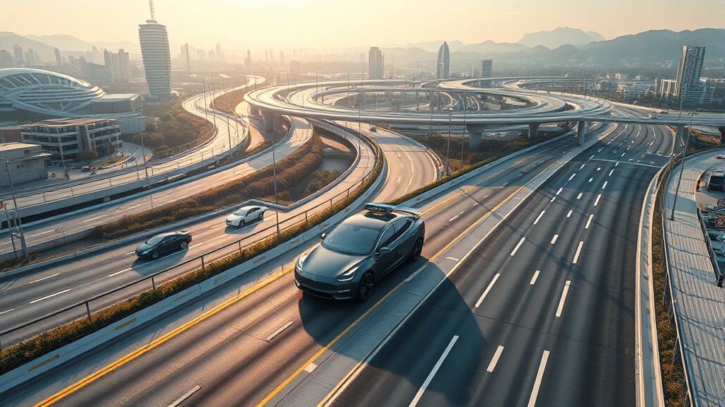 FSD 한국 상륙 배경 (realistic 스타일)