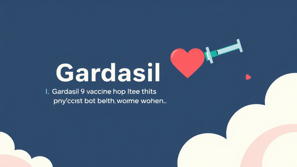 가다실 9가 백신의 특징과 효과 (illustration 스타일)