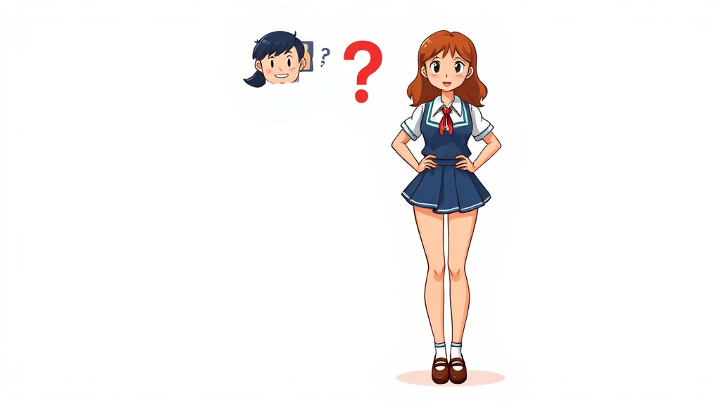 교복 치마 길이 규정, 핵심은? (cartoon 스타일)
