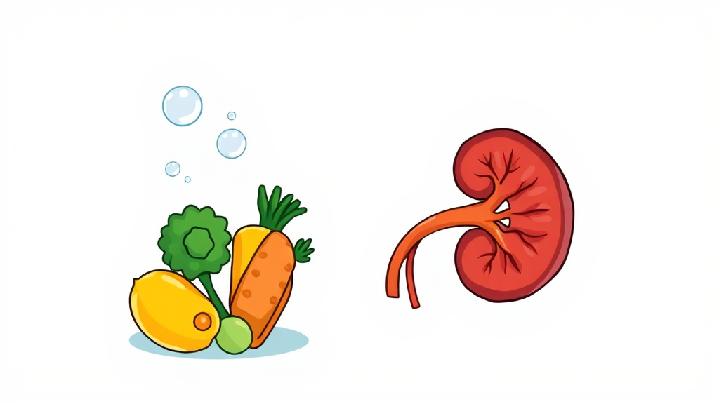 건강한 신장 관리를 위한 생활 습관과 관리법 (cartoon 스타일)