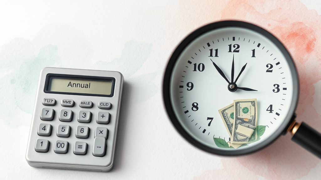 미지급 연차수당 확인법 (watercolor 스타일)