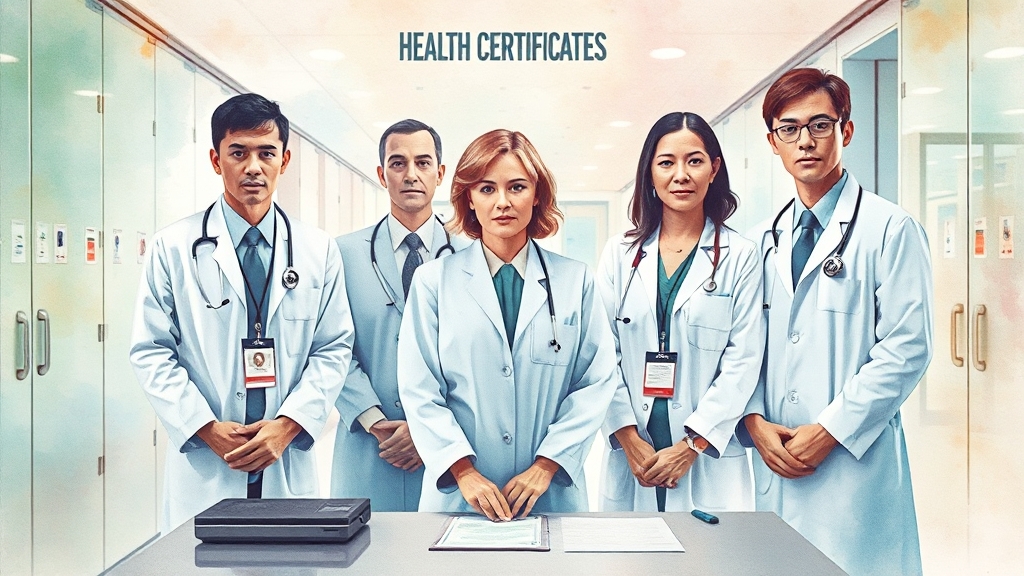 발급 시 유의사항 (watercolor 스타일)