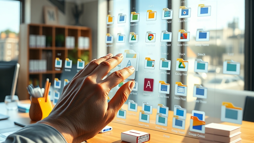 드라이브 & 포토 용량 관리 (realistic 스타일)