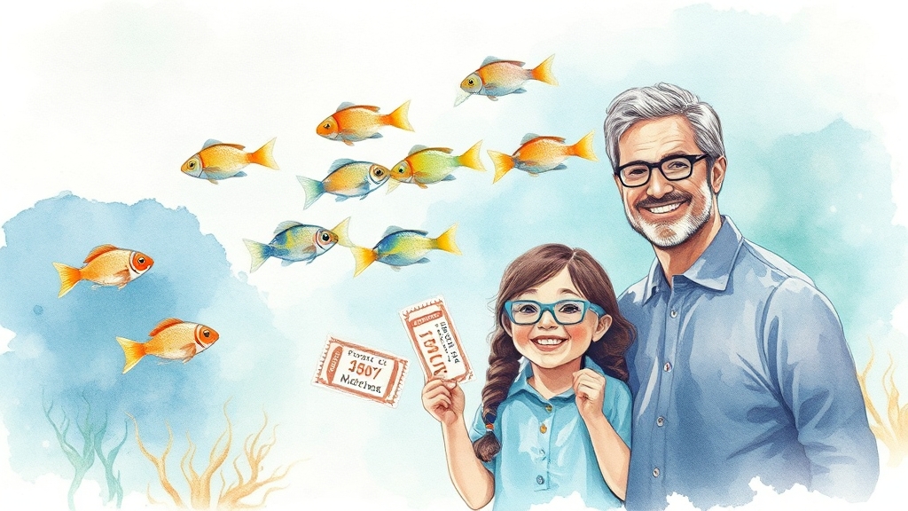 입장료 할인 꿀팁 (watercolor 스타일)