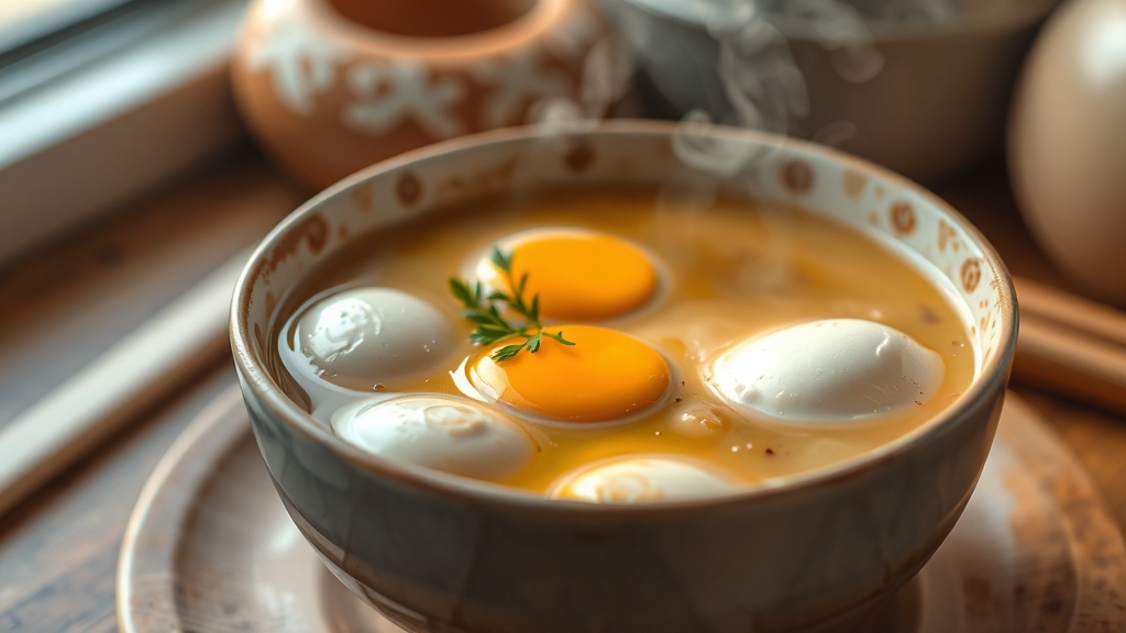 초간단 계란국 끓이는 법 (realistic 스타일)