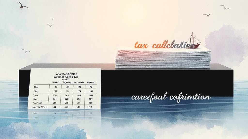 해외주식 양도세, 왜 중요할까요? (watercolor 스타일)