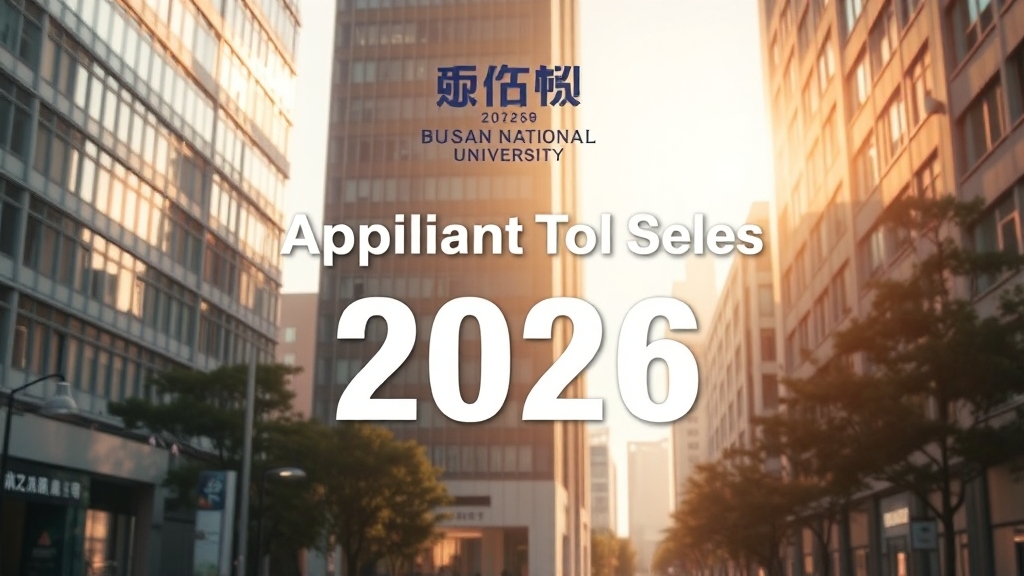 2026학년도 부산 지역 대학교 수시 일정 (realistic 스타일)