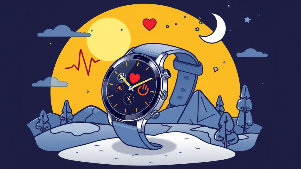 건강 관리 기능 상세 리뷰 (illustration 스타일)