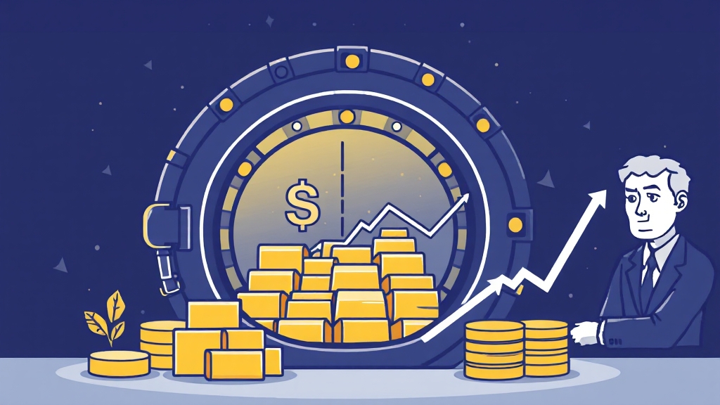 은행 금 투자 시 장점과 단점 (illustration 스타일)