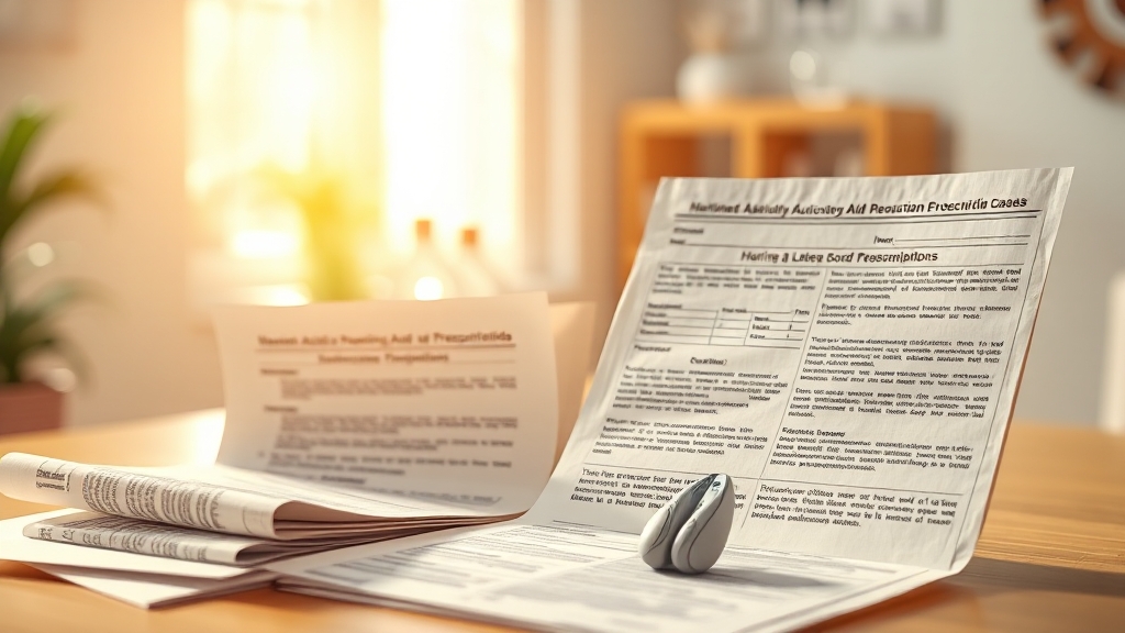 보청기 지원금 신청 시 유의사항 (realistic 스타일)