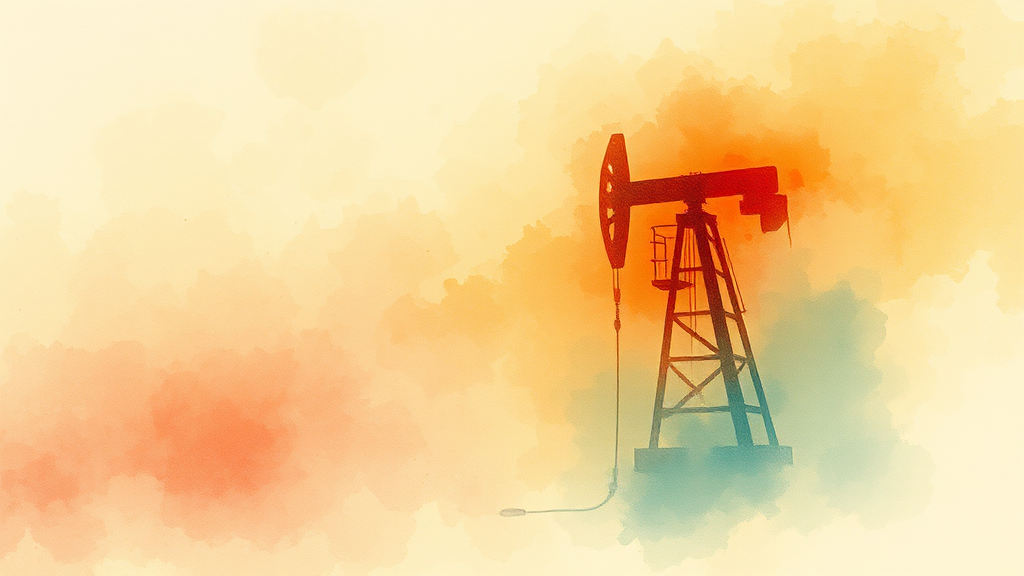 기름값 상승 원인과 향후 전망 (watercolor 스타일)