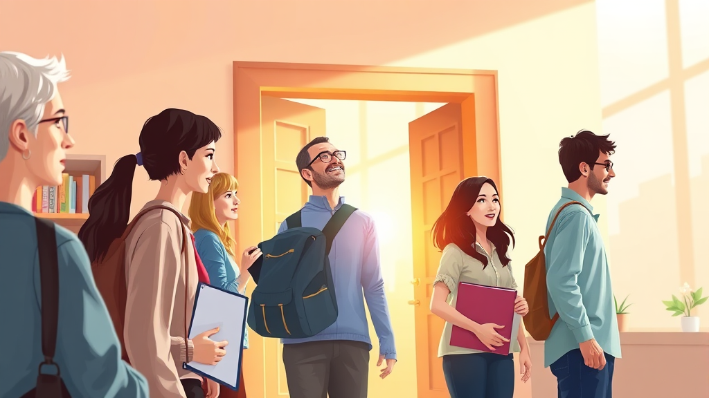 누구나 신청 가능한 평생교육바우처 자격 요건 (realistic 스타일)