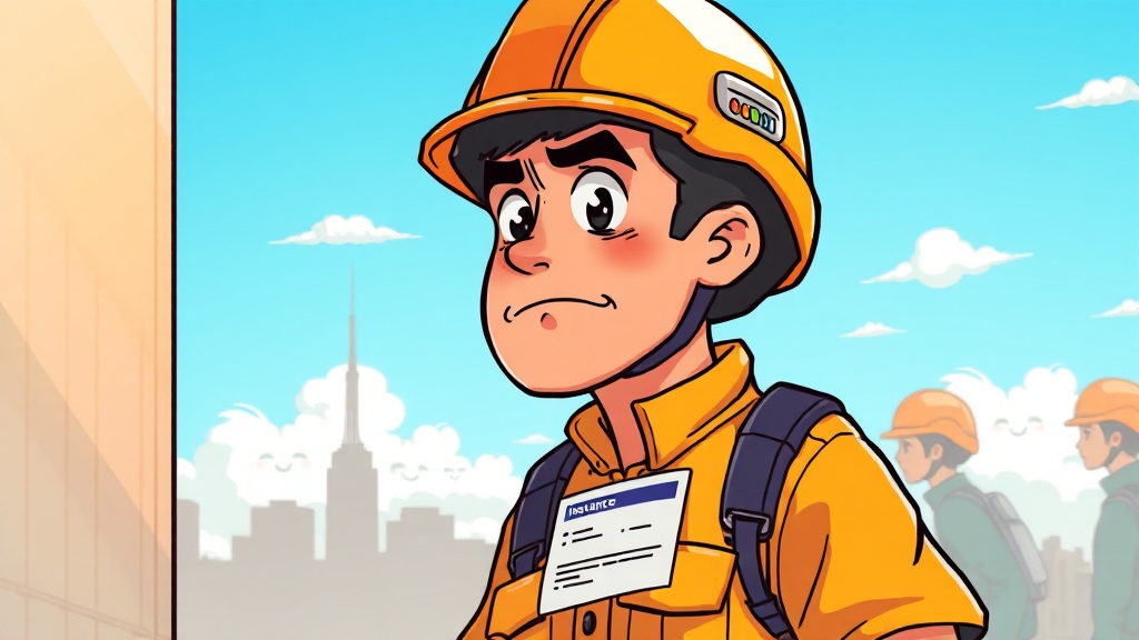 직업 변경 시 보험료 변동 (cartoon 스타일)