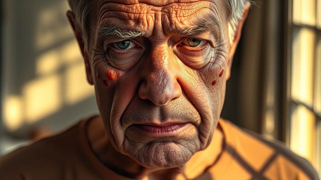 대상포진이란? 원인과 특징 (realistic 스타일)