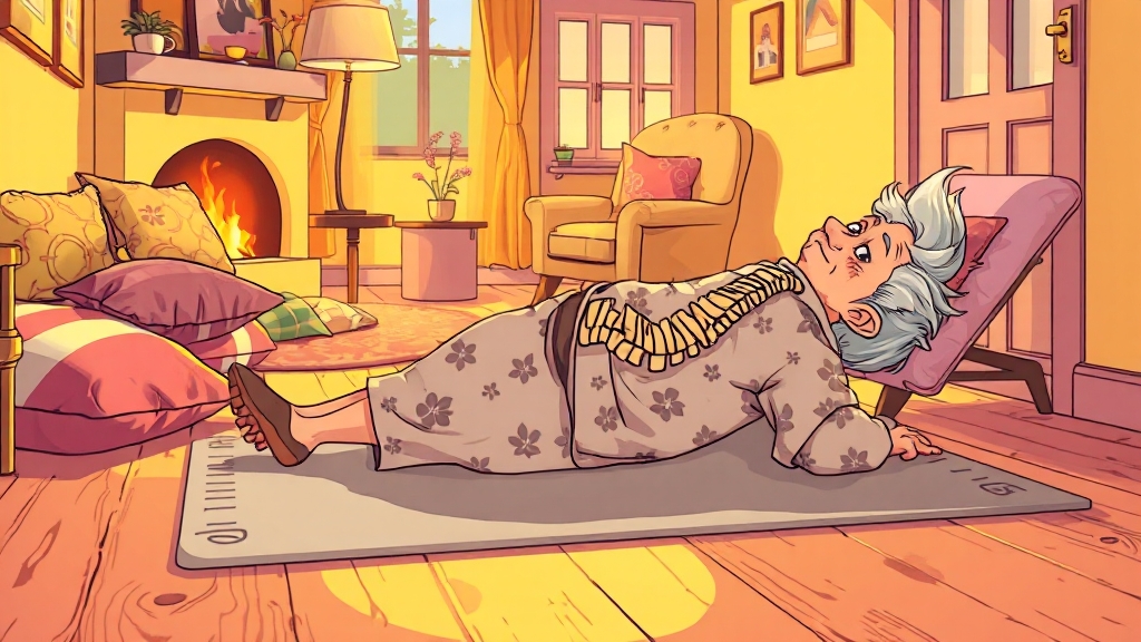 척추압박골절과 낙상 위험 (cartoon 스타일)