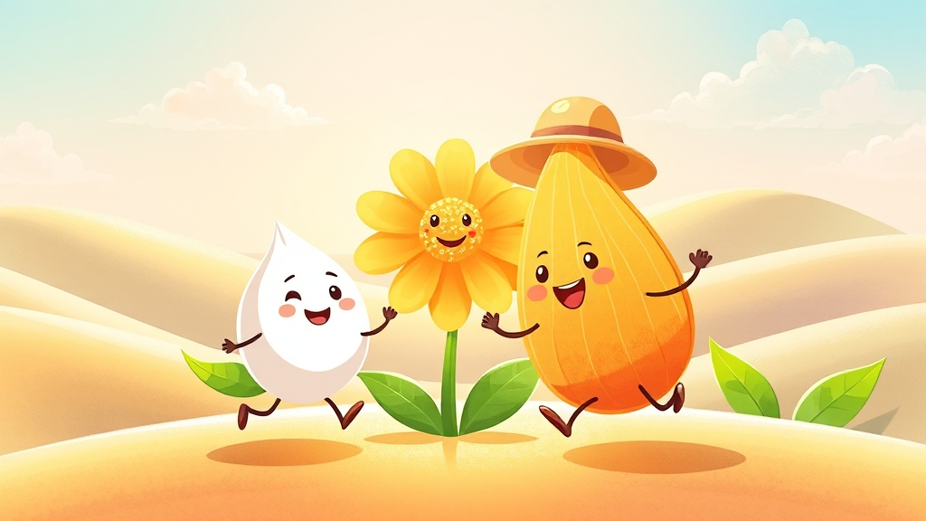 유산균과 식이섬유, 환상의 짝꿍! (cartoon 스타일)