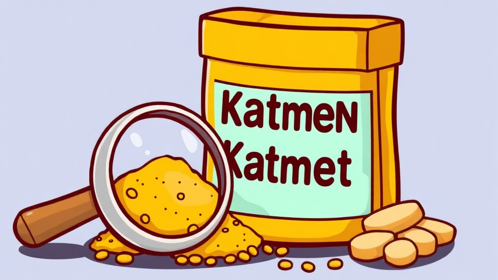 카무트 효소 섭취 시 주의사항 (cartoon 스타일)