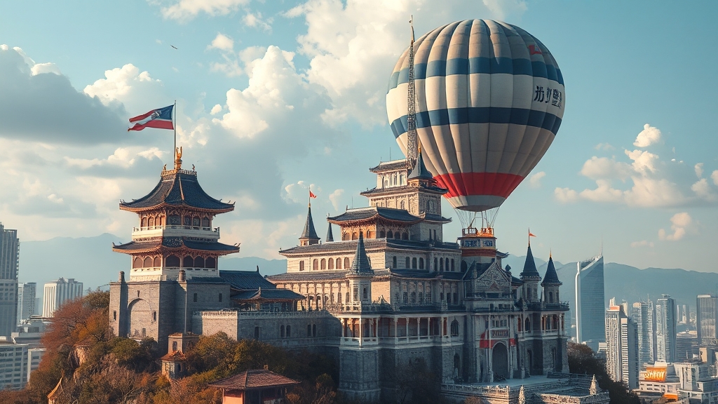 부동산 규제와 풍선효과 (realistic 스타일)