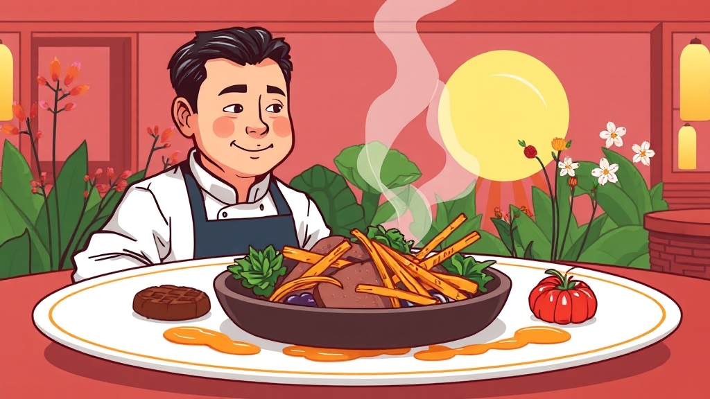 대표 레스토랑 및 메뉴 소개 (cartoon 스타일)