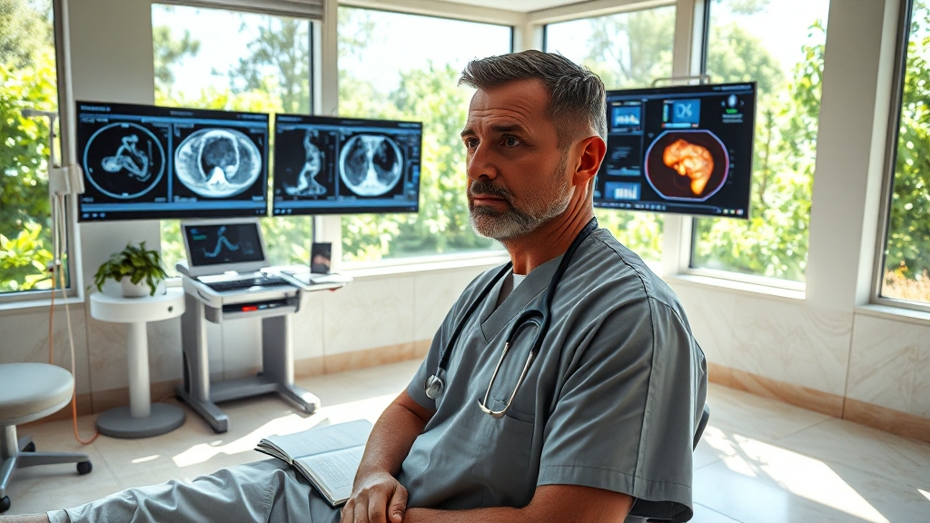 혈관종 진단 방법 (realistic 스타일)