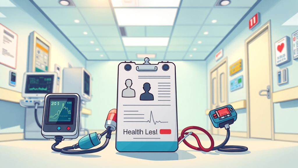 건강진단결과서 발급 시 주의사항 (cartoon 스타일)