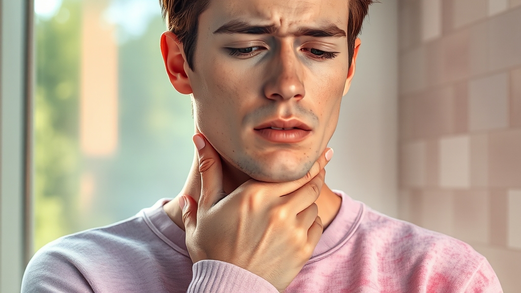 인후염 증상부터 치료법까지: 급성·만성 완벽 가이드(2025 최신) 2 인후염 증상과 종류 (watercolor 스타일)