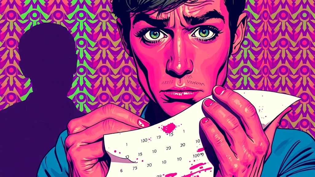 다한증의 다양한 종류와 심리적 영향 (popart 스타일)