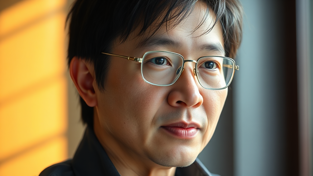 AI 시대, 젠슨 황과 엔비디아 (realistic 스타일)