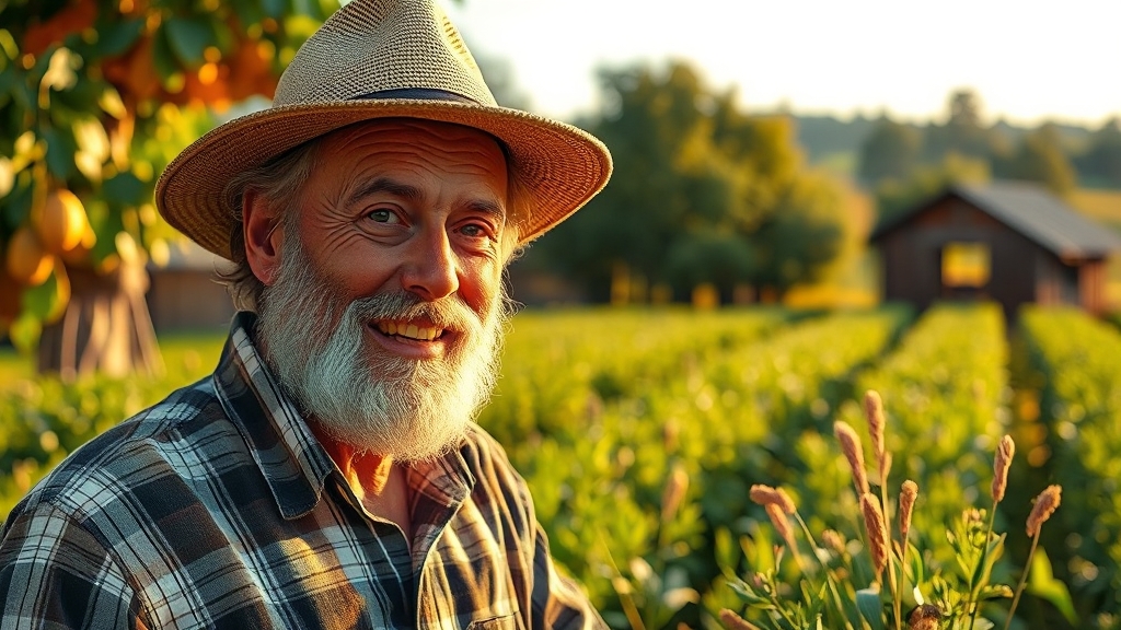 50대 귀농인을 위한 혜택 (realistic 스타일)