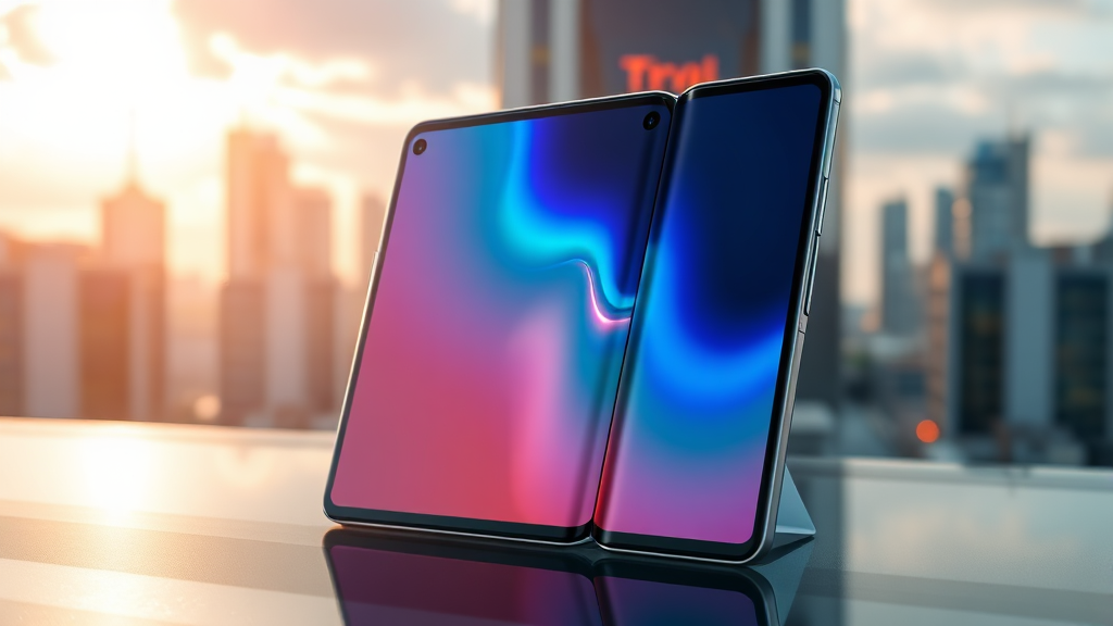 폴더블 기술의 진화 방향 (realistic 스타일)