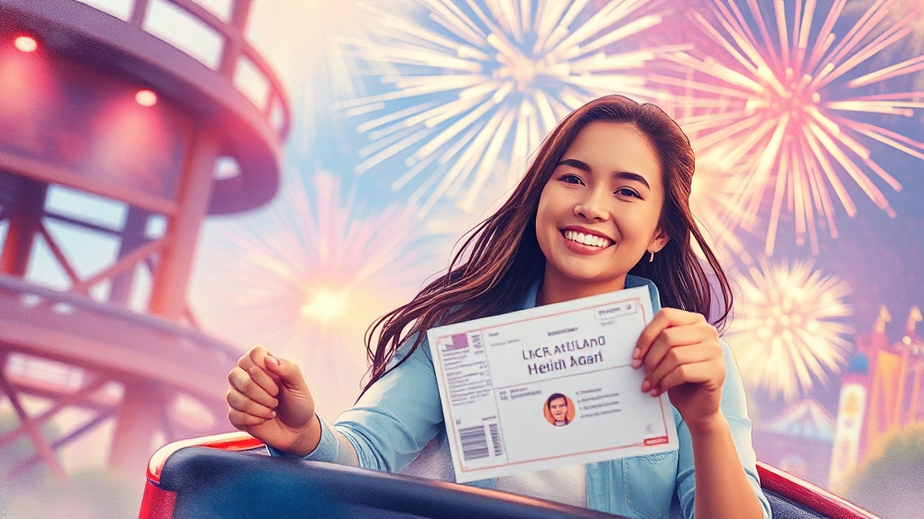 놀이공원 & 테마파크 혜택 (watercolor 스타일)