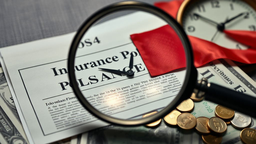 휴면보험금 신청 시 주의사항 (realistic 스타일)