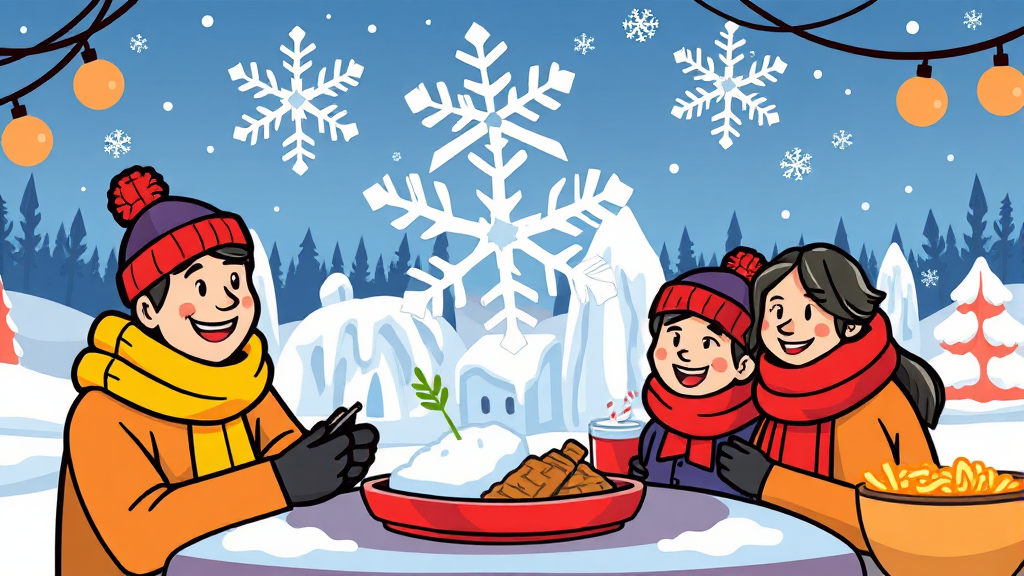 겨울 축제, 왜 특별할까? (cartoon 스타일)