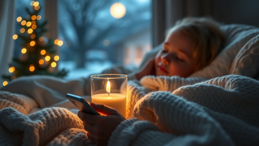 겨울철 불면증 완벽 극복 가이드 6 수면 방해 요인 피하기 (realistic 스타일)