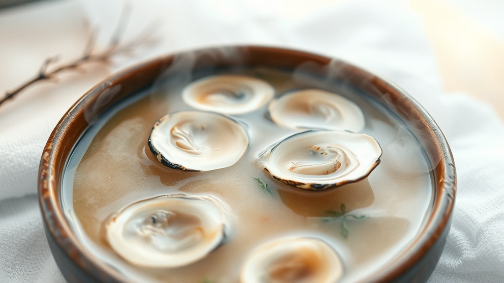 매생이굴국, 맛있게 끓이는 순서 (watercolor 스타일)