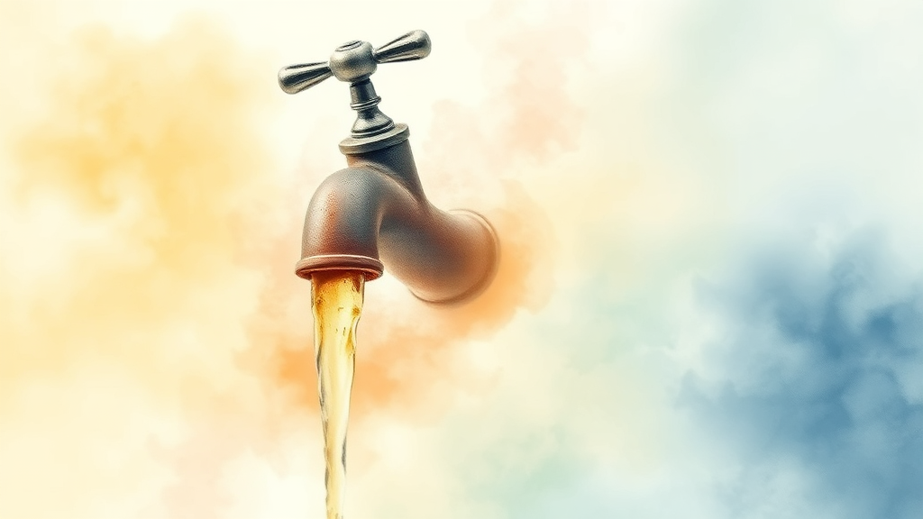 마이너스 통장 이자 계산 및 사용법 (watercolor 스타일)