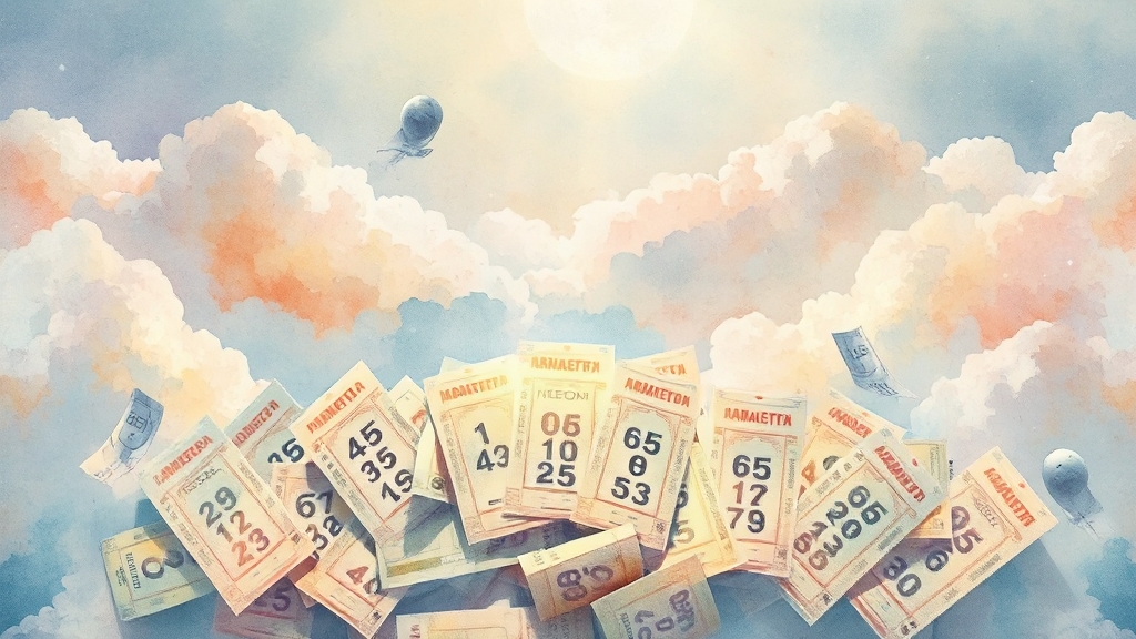 로또 당첨 확률, 높이는 전략은? (watercolor 스타일)