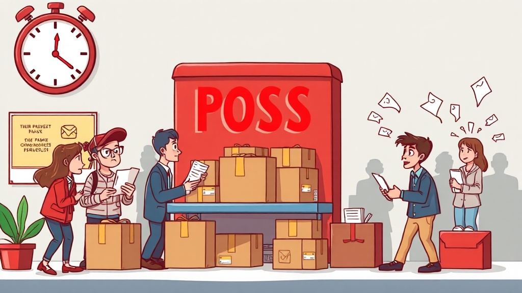 서비스 마비 시 피해 사례 (cartoon 스타일)