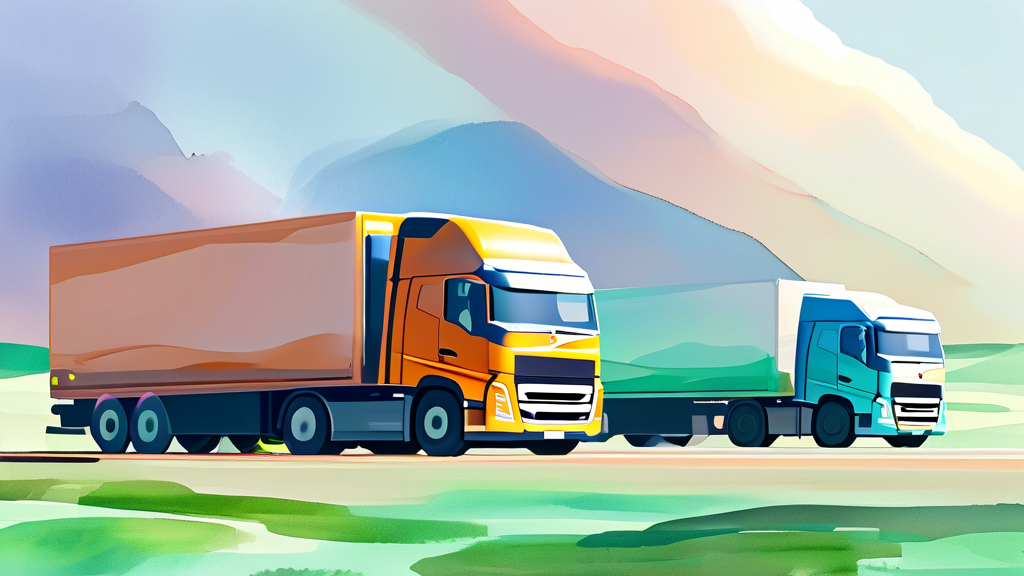 화물 유가보조금 제도 최신 정책 동향 (watercolor 스타일)