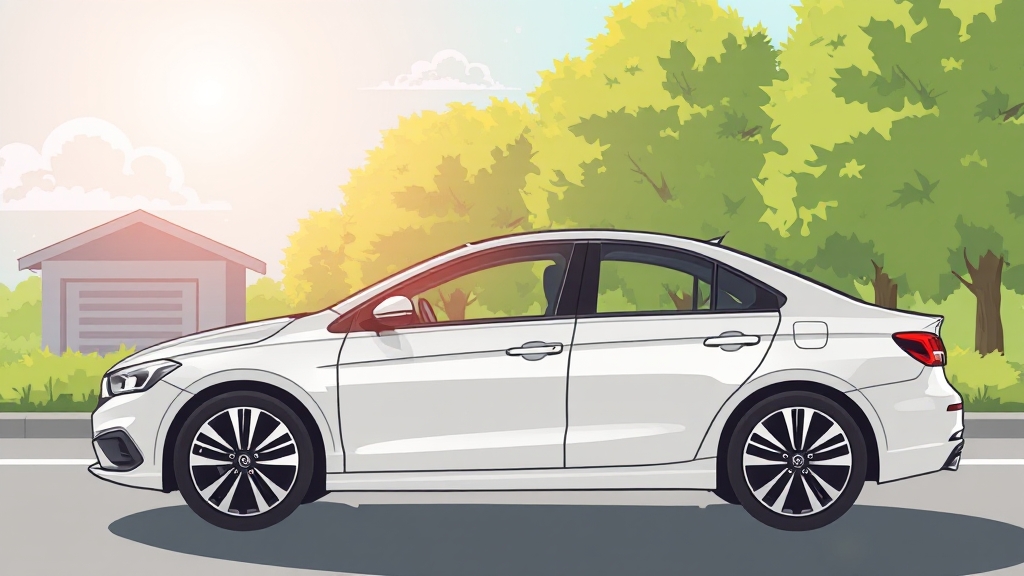 자차 보험 종류별 비교 (illustration 스타일)